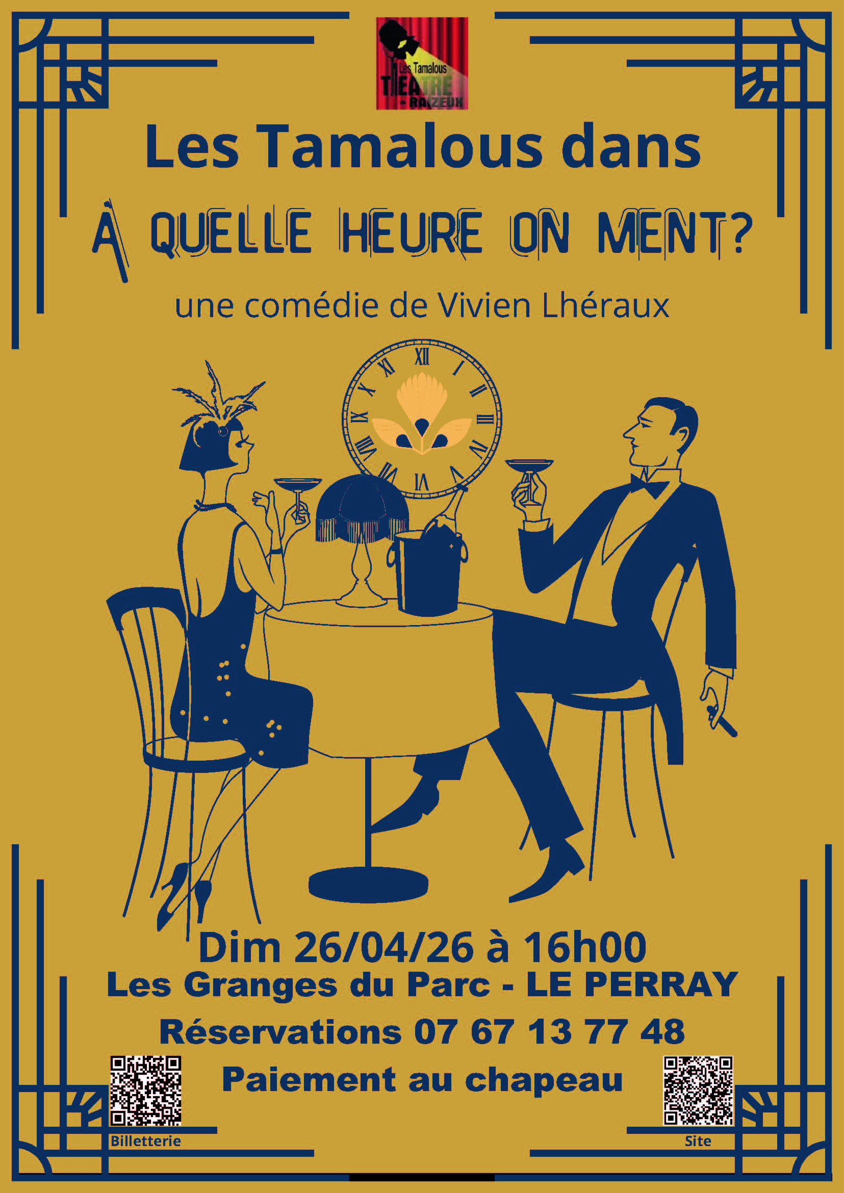 "A quelle heure on ment" de Vivien LHERAUX (Le Perray-en-Yvelines)