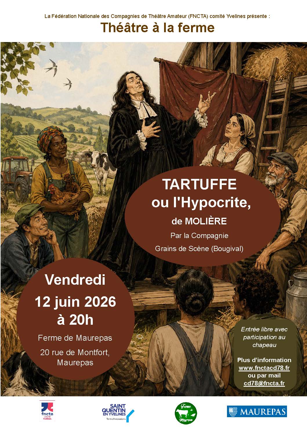 Théâtre à la ferme : Tartuffe ou l'hypocrite