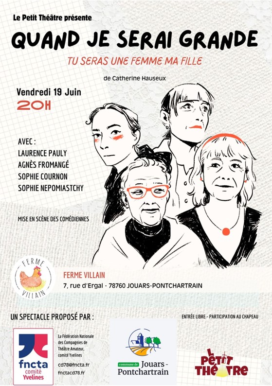 Théâtre à la ferme : Quand je serai grande...tu seras une femme, ma fille